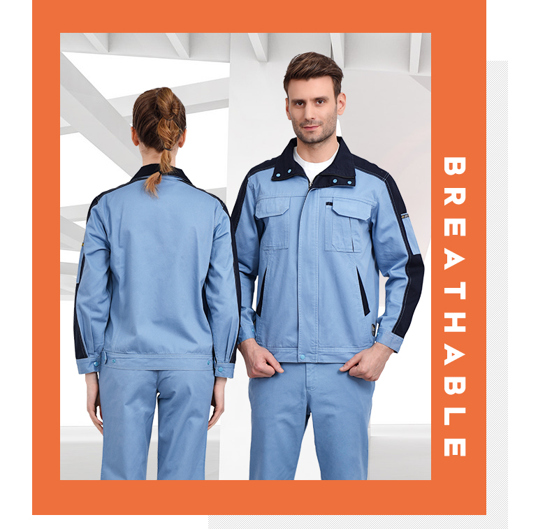 1573736021109516.jpg 纯棉工作服套装男长袖春秋工厂车间宽松大码加厚全棉劳保服上衣(图15)