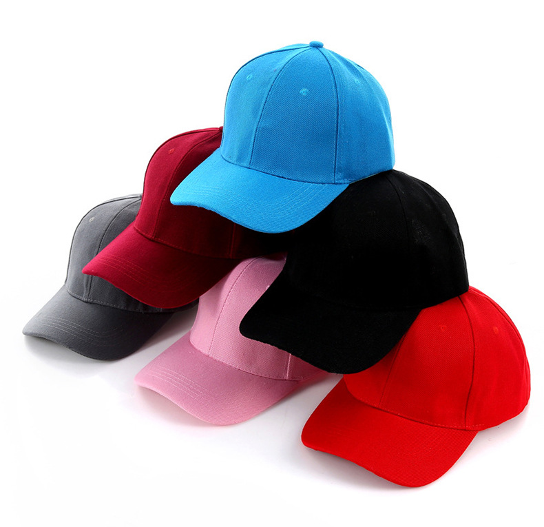 棒球帽定制工厂纯色活动帽定做成人棉质鸭舌帽定做三明治广告帽子(图20)