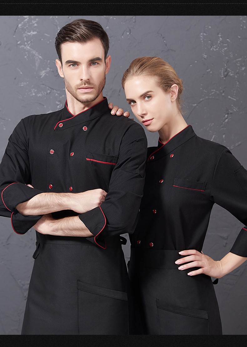 1577586486578405.jpg 厨师工作服男长袖秋冬装白色餐饮酒店厨房服装西餐厨师服定制logo(图15)