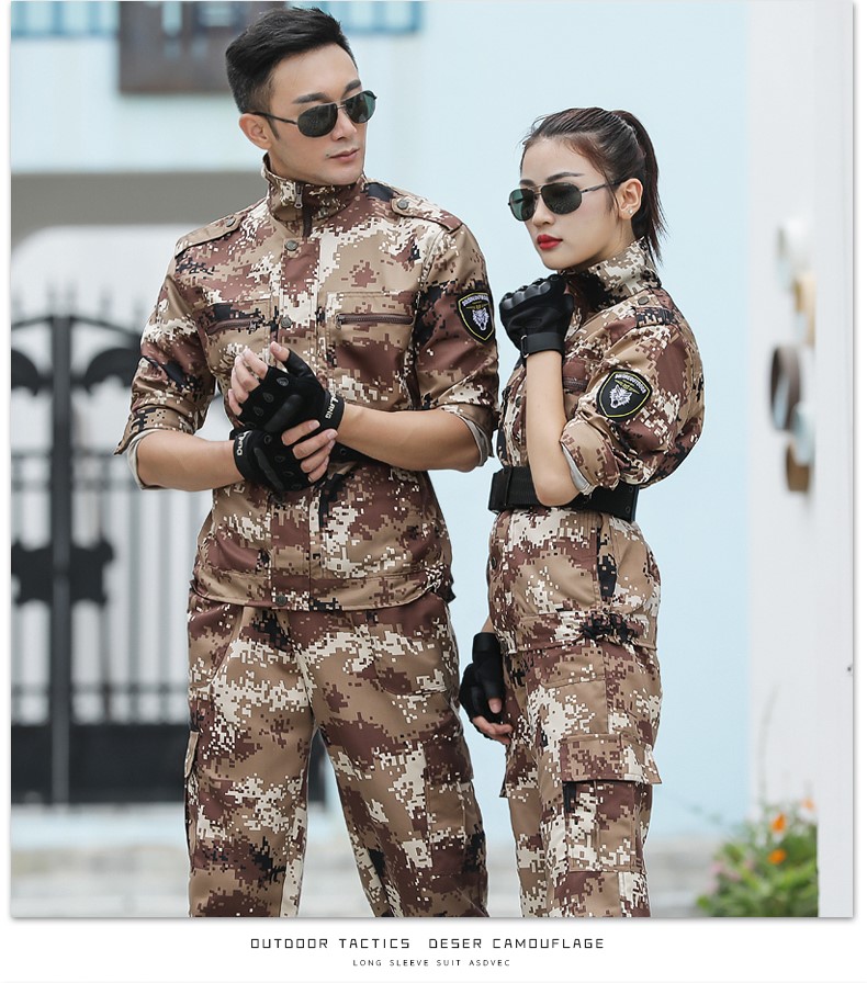 秋冬季军训服荒漠迷彩服套装男女特种兵耐磨工作服正品军装作训服(图17)