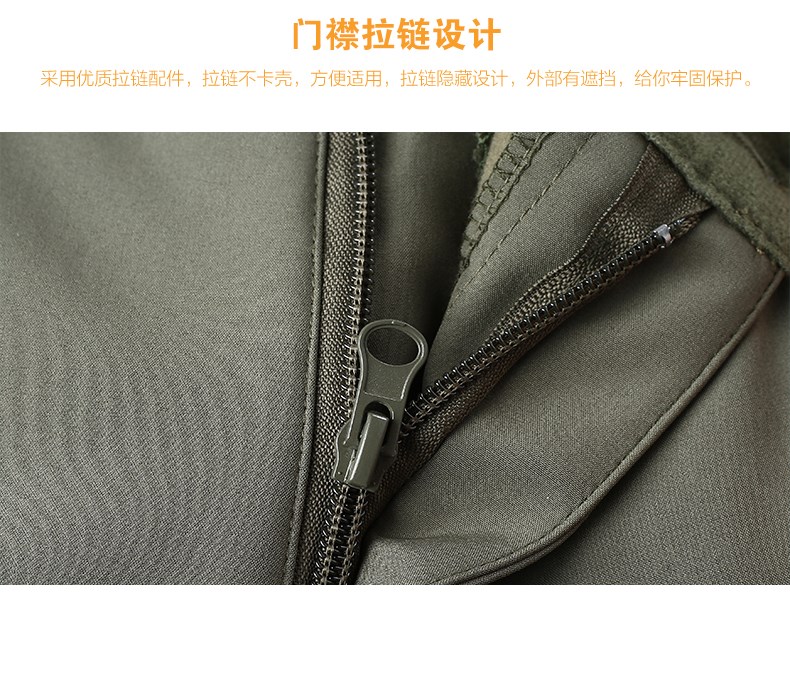 户外软壳冲锋裤男冬季加绒保暖防水抓绒裤秋冬登山战术裤(图20)