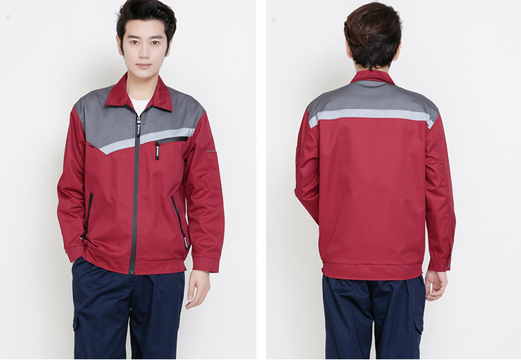长袖工作服套装男女反光条纯棉防烫耐磨劳保服冬防静电工作服(图24)
