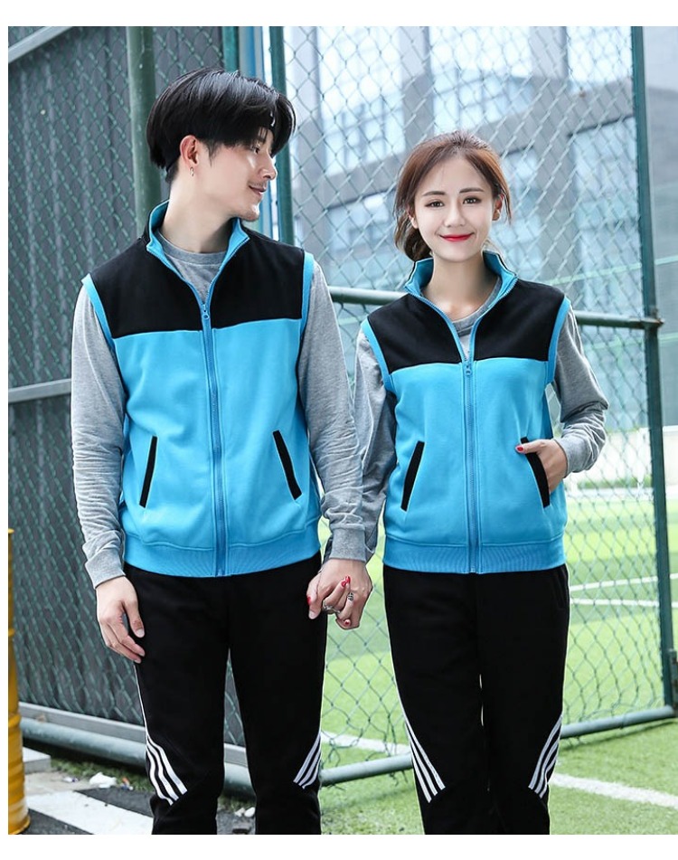 马甲定制logo秋冬棉外套加绒广告背心网吧超市健身教练工作服(图8)