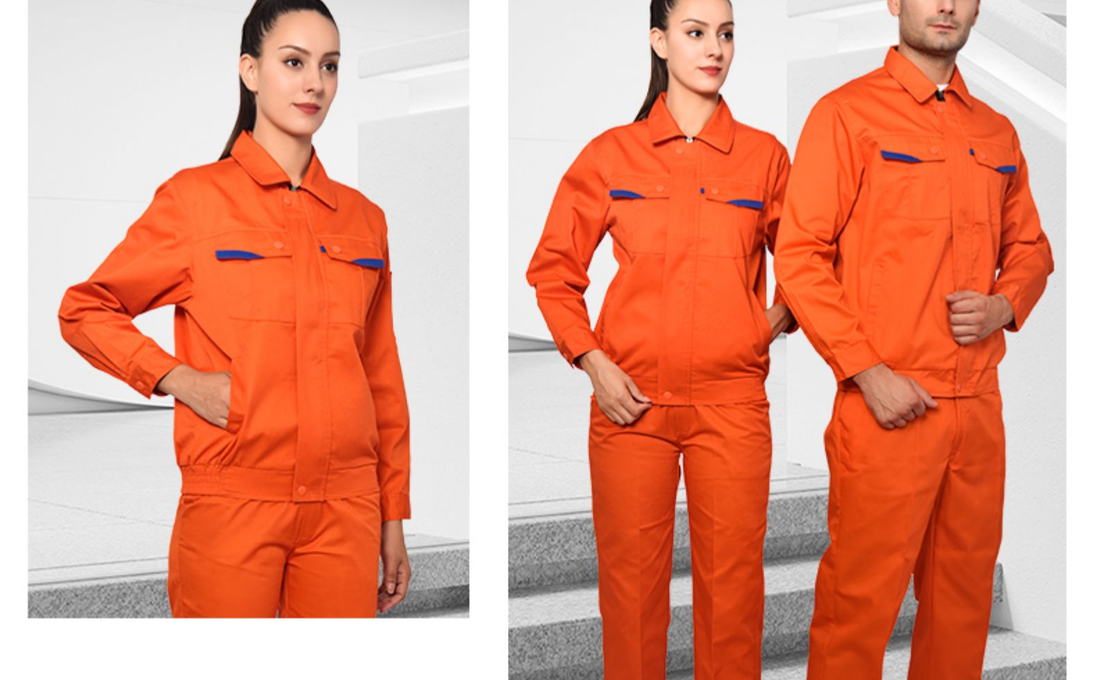 长袖工作服套装男士工地工厂车间加厚耐磨劳保服汽修定制工装(图28)