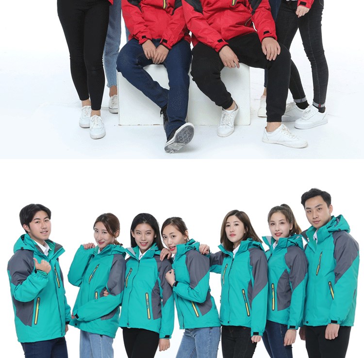 冲锋衣定制团体企业工作服男登山服旅游女防风防水保暖印logo刺绣(图25)