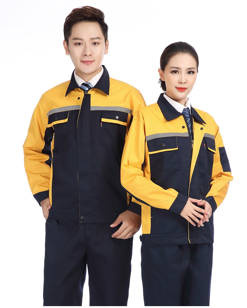 长袖工作服套装男耐磨春秋冬厂服上衣定制汽修机电工装劳动劳保服(图31)