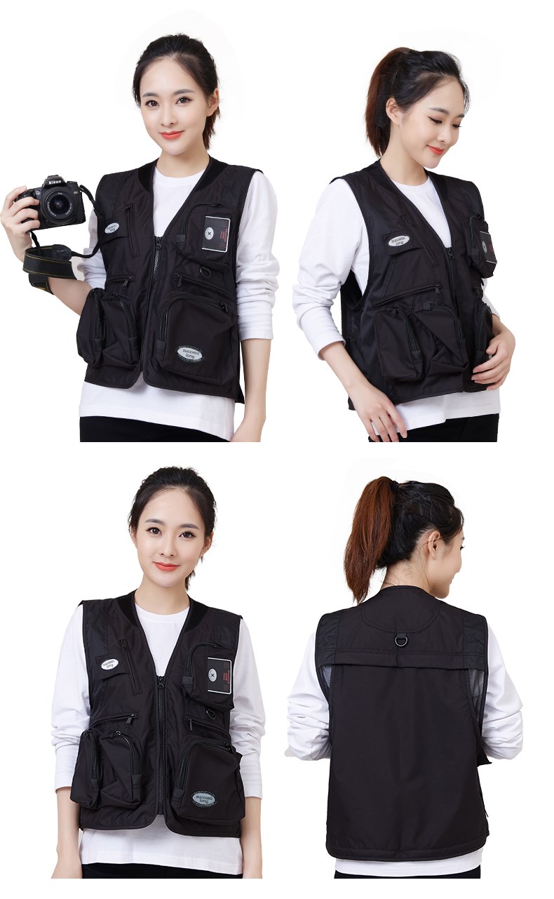 摄影马甲定制印logo钓鱼婚庆广告户外多口袋导演背心志愿者工作服(图19)