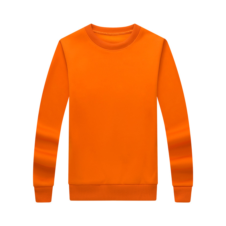 纯棉圆领卫衣工作服定制logo加厚企业文化衫定做无帽广告团体服装(图32)