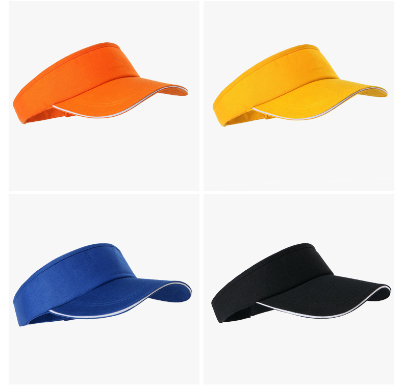 空顶帽子定制新款遮阳帽印字潮流春夏天沙滩帽男女鸭舌帽刺绣logo(图9)