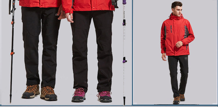 军绿色冲锋衣定制男女潮牌三合一两件套防风防水工作服刺绣印LOGO(图15)