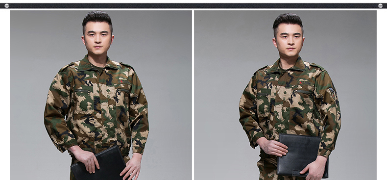 迷彩服套装男夏季户外作训服学生军训服军装工作服军迷服装(图26)