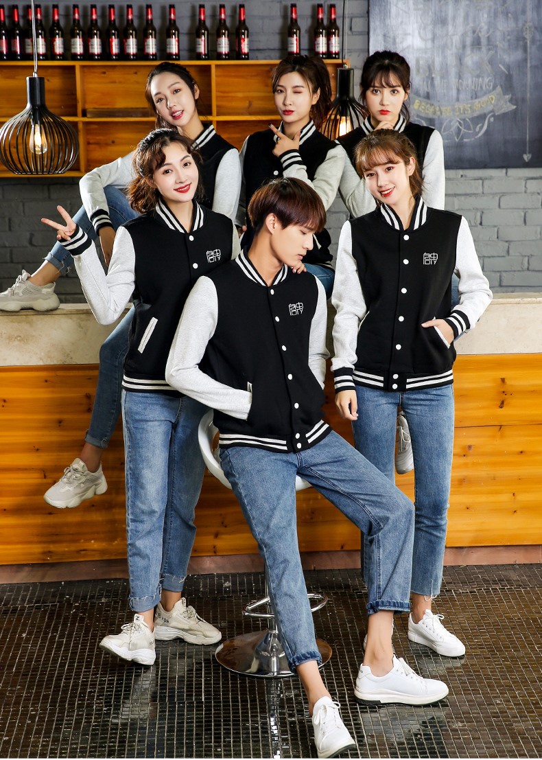 团体卫衣定制棒球服外套diy同学聚会班服定做工作服印字logo衣服订制(图2)