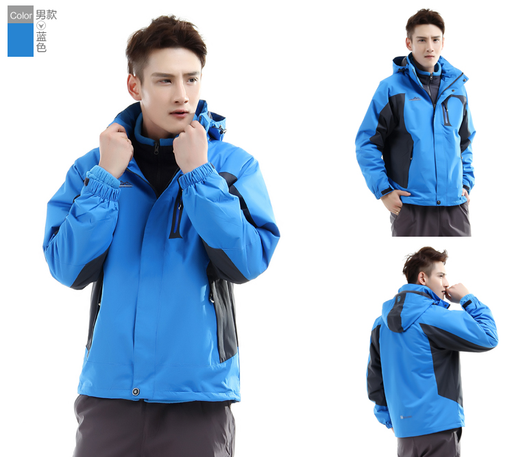 1574327457473595.jpg 秋冬大红色冲锋衣男女大码定制牛栏山汽车4s店工作服印字刺绣logo(图16)