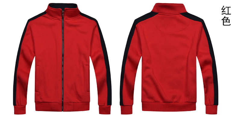 秋冬装快餐火锅店服务员工作服长袖卫衣定制超市工装加厚外套印字(图1)