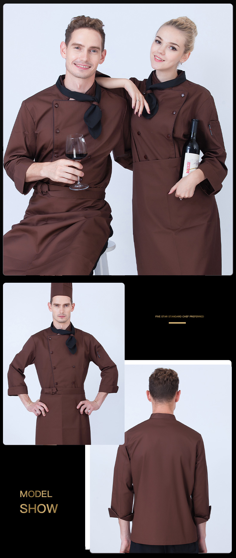 1577590219650976.jpg 好先生酒店厨师服长袖男饭店后厨西餐厅工作服秋冬装厨师工服加厚(图16)