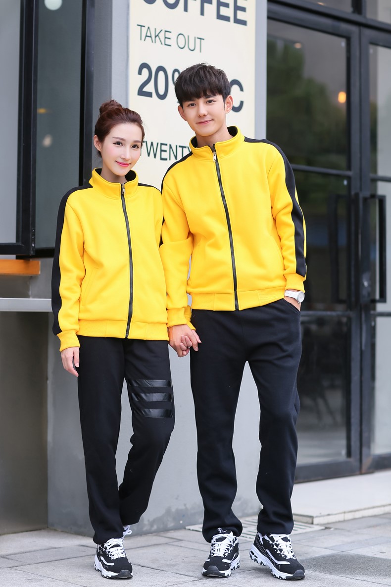 秋冬装快餐火锅店服务员工作服长袖卫衣定制超市工装加厚外套印字(图41)