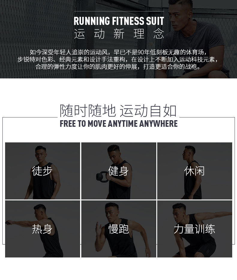 运动背心男夏季撸铁健身速干坎肩无袖宽松跑步T恤篮球训练健身衣(图2)