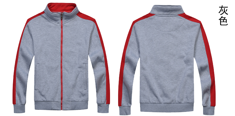 秋冬装快餐火锅店服务员工作服长袖卫衣定制超市工装加厚外套印字(图8)