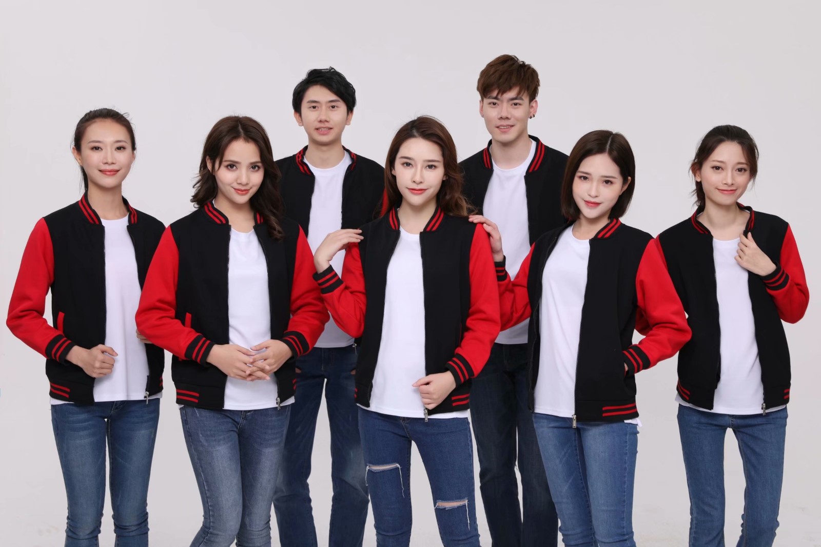 diy棒球服定制卫衣logo团队服装定做班服印字外套长袖工作服刺绣(图1)