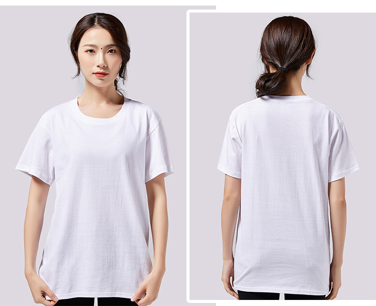 200克精梳棉圆领广告衫 班服 工作服短袖T恤 团体活动文化衫定制(图18)