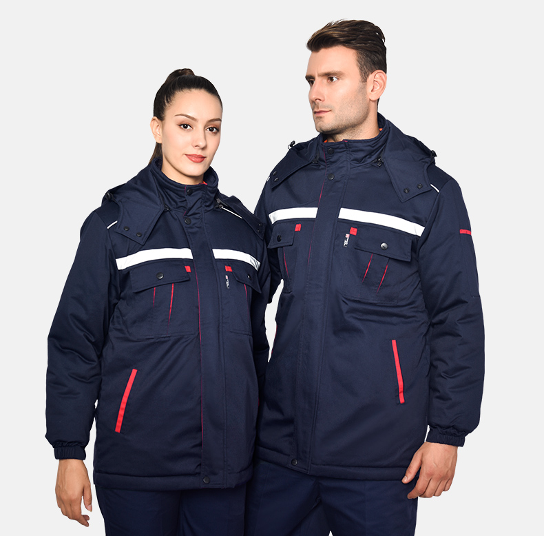 1573818455773292.jpg 冬季工作服棉衣男加厚保暖防寒反光条棉服劳保服棉袄工厂车间冬装(图13)