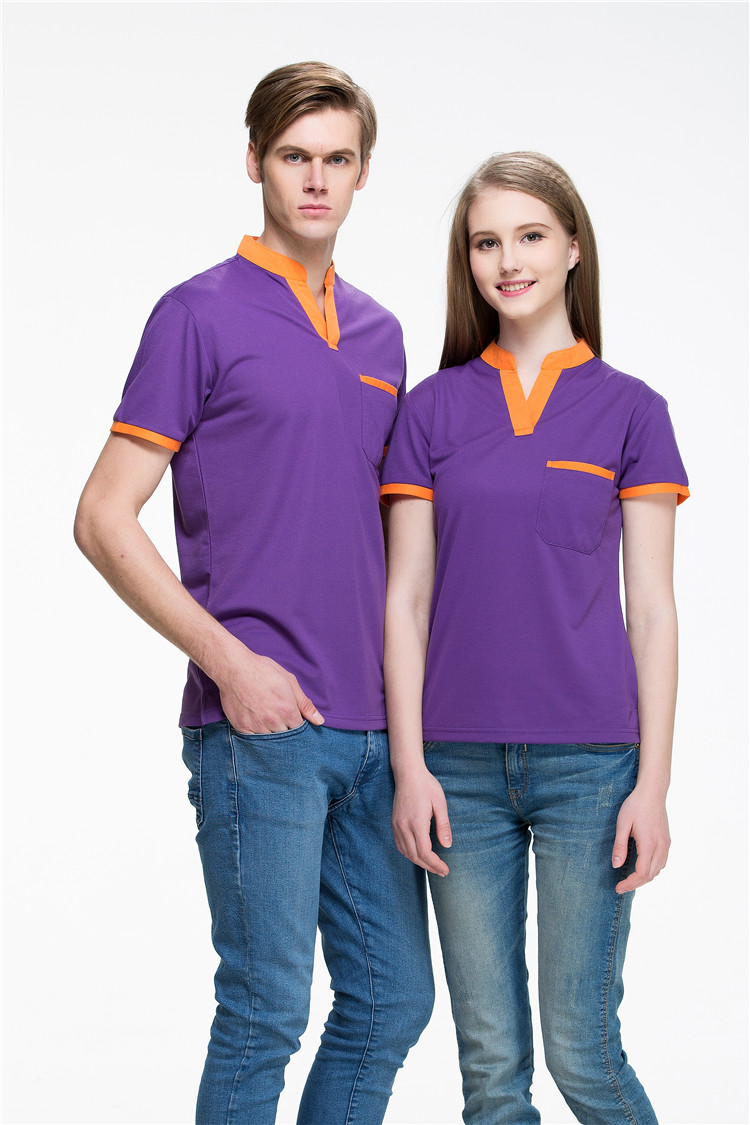 翻领工作服定做POLO衫定制短袖t恤文化广告衫DIY企业团体服印logo(图12)