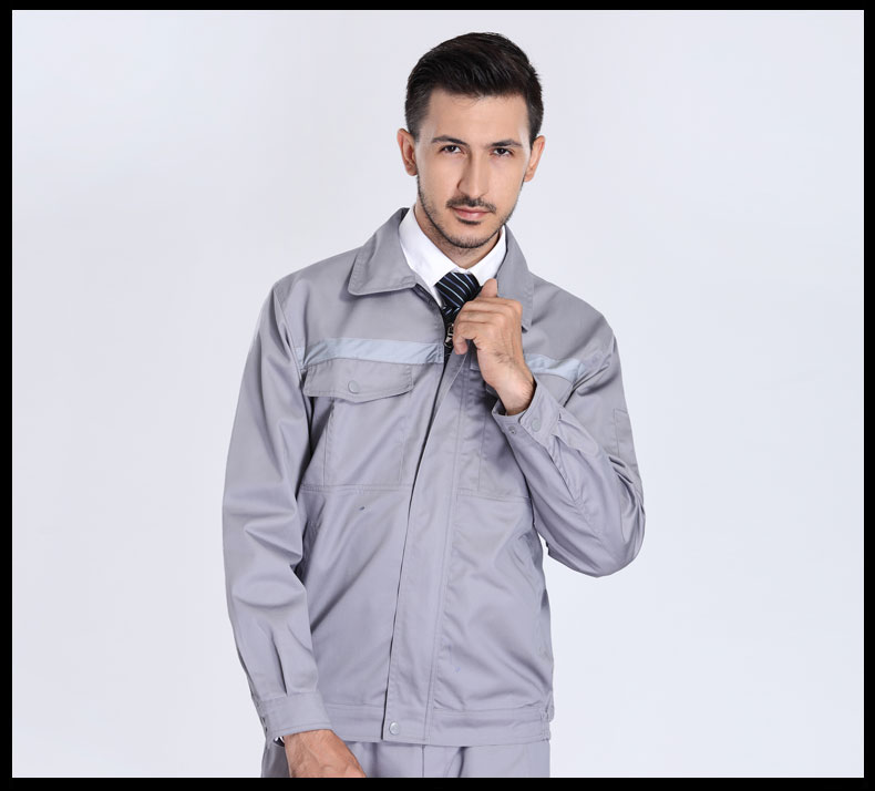 园林绿化工作服套装男士春秋反光条环卫服工程服定制反光条劳保服(图12)