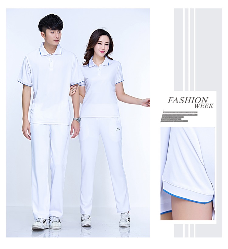 夏季情侣运动短袖t恤男女速干透气POLO衫团体定制logo工作服上衣(图23)