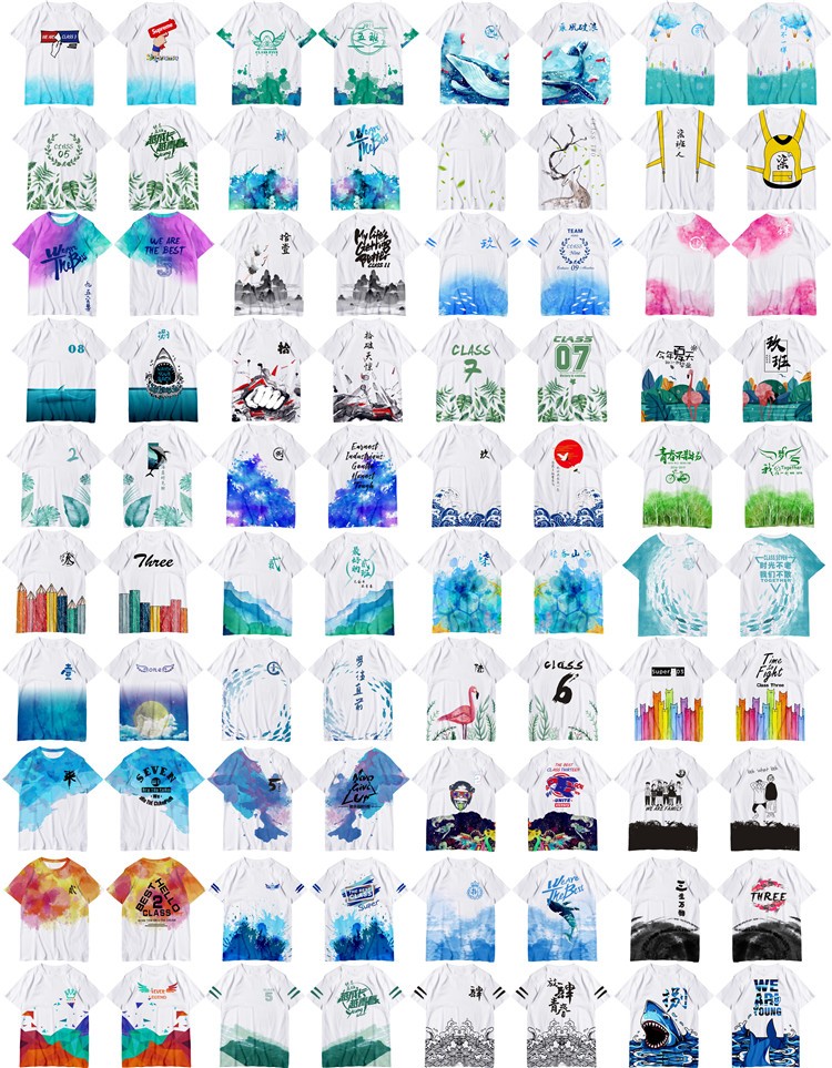 1578576581798403.jpg 夏季班服定制初中高中毕业t恤diy定做短袖同学聚会 全身印运动会(图16)