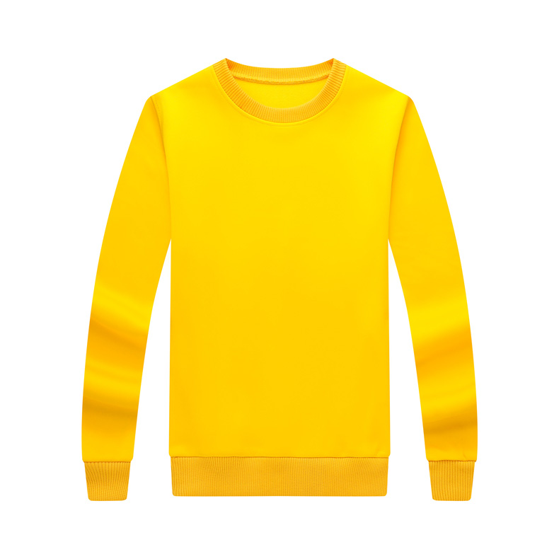 纯棉圆领卫衣工作服定制logo加厚企业文化衫定做无帽广告团体服装(图30)