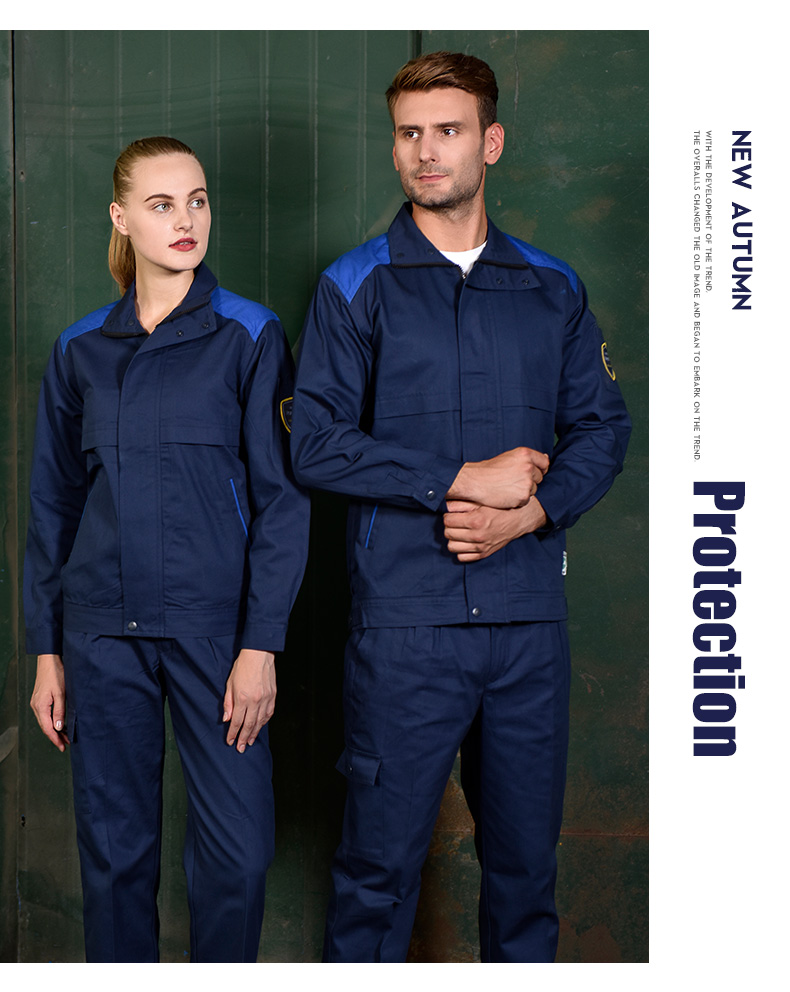 全棉防静电特种工作服套装男春秋长袖加厚电化工加油站劳保服定制(图16)