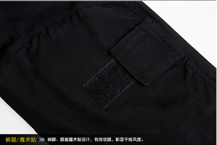 1577437000934942.png 黑色短袖蛙服套装特种兵作训服夏装户外军迷真人CS训练作战服(图19)