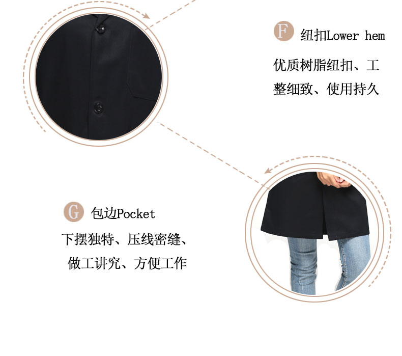 防酸碱静电工作服大褂长款实验室化学防化防护服白男女静电服(图8)