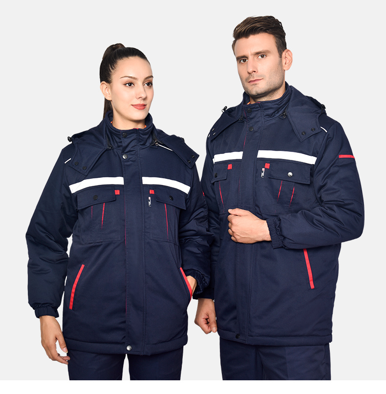 1573818455299438.jpg 冬季工作服棉衣男加厚保暖防寒反光条棉服劳保服棉袄工厂车间冬装(图11)
