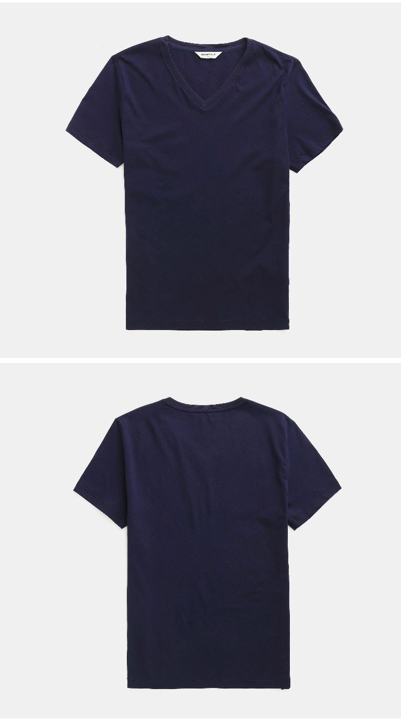 1575188771750720.jpg 男士休闲基础款V领短袖T恤修身男装上衣(图13)