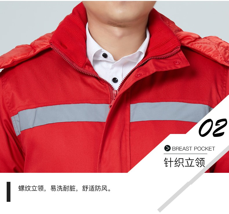 防静电棉衣工作服男石化加厚棉服冬季防寒加油站工装劳保服(图17)