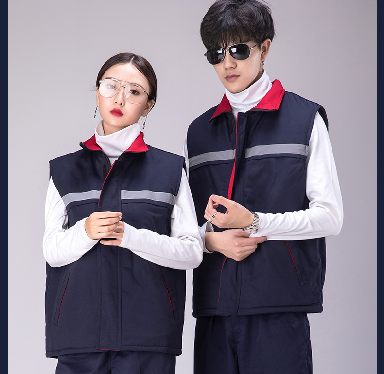 工作服马甲环卫马甲铁路公路马甲反光条马甲_背心工装马定制(图6)
