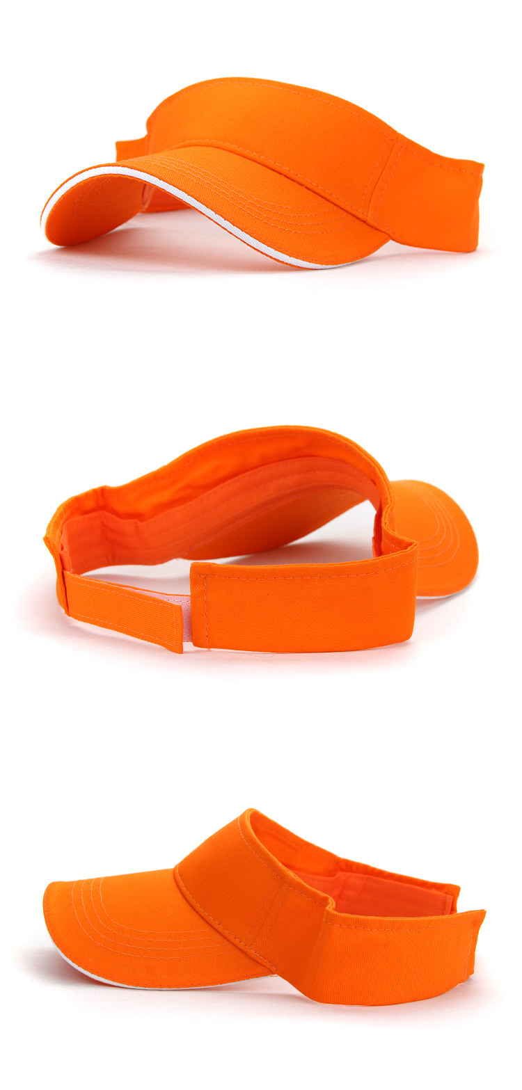 空顶帽男女运动网球帽加长无顶遮阳帽工作广告帽定制刺绣印字logo(图14)