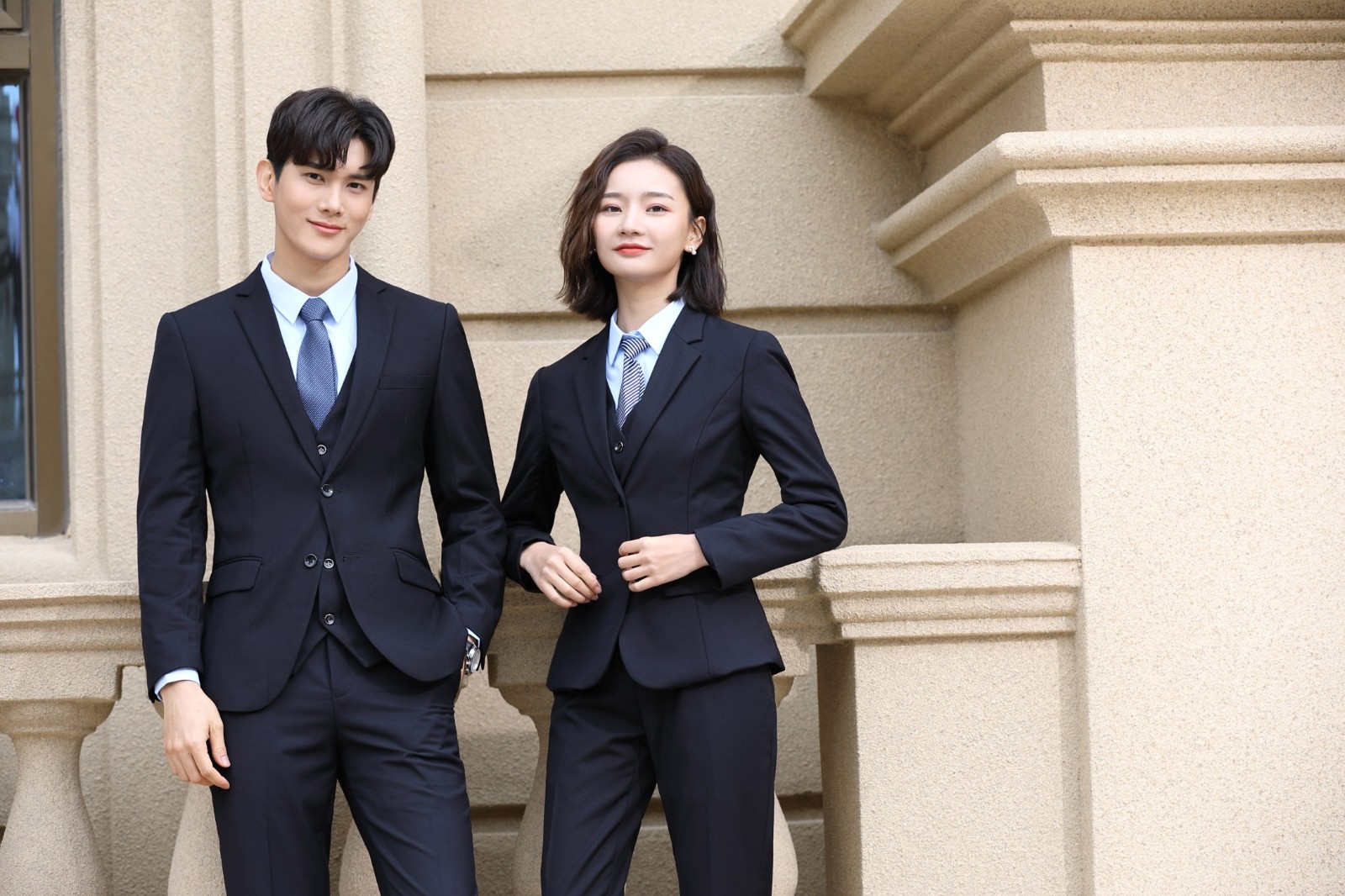 藏青色AB款 春秋加厚(图1)