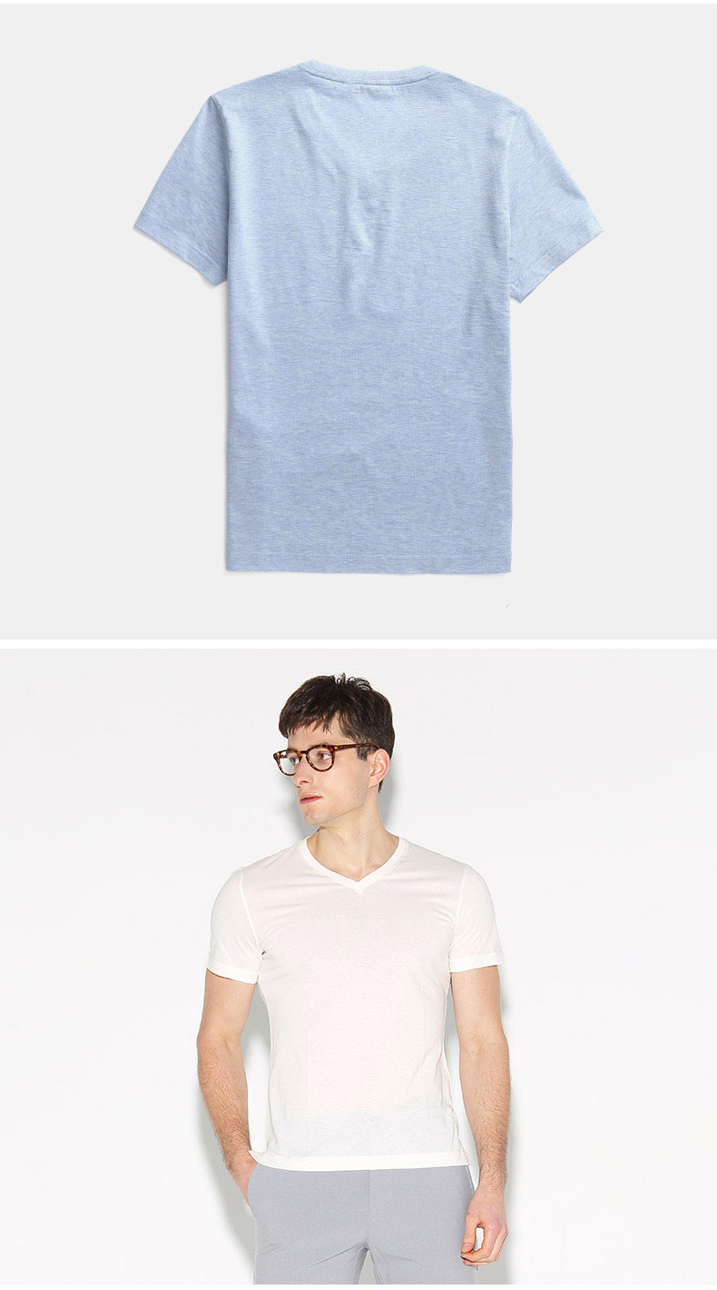1575188770846864.jpg 男士休闲基础款V领短袖T恤修身男装上衣(图8)