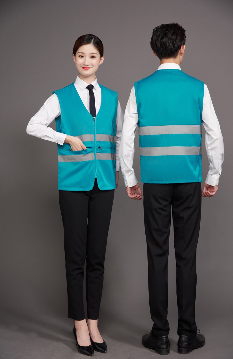 工作服马甲定制印LOGO建筑工程施工反光条安全背心外卖送餐员制服(图17)
