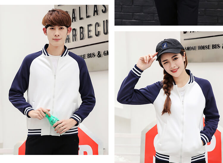 秋冬棒球服卫衣定制印LOGO学生班服团体工作服运动开衫工衣外套(图17)