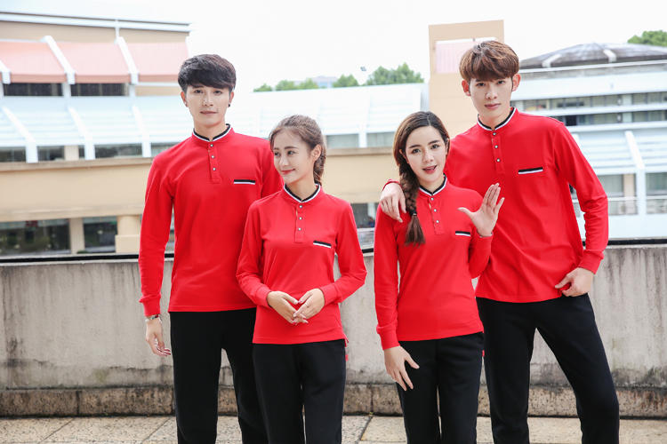 1575193491902411.jpg 2019秋季工作服长袖t恤立领POLO衫男女工装团体服定制diy印字logo(图14)