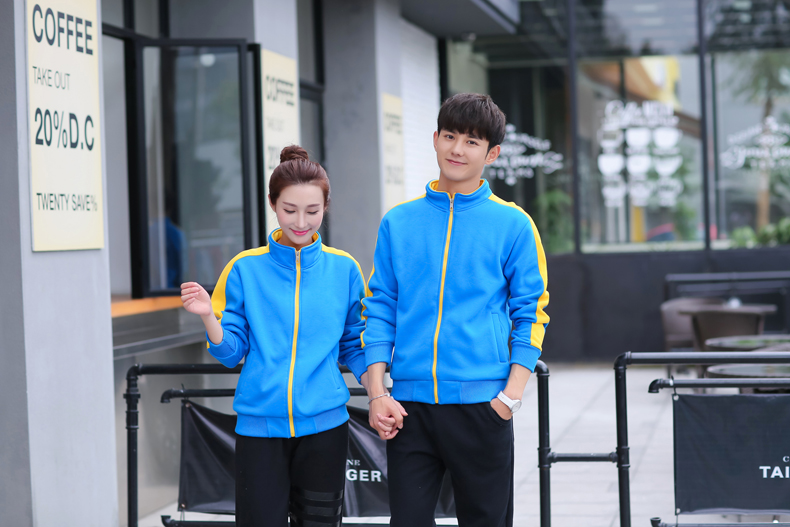 秋冬装快餐火锅店服务员工作服长袖卫衣定制超市工装加厚外套印字(图29)