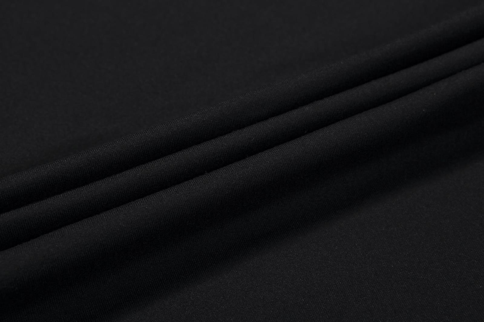 2019夏季男士短袖T恤V领纯色体恤打底衫紧身半袖大码男装纯黑色潮(图33)