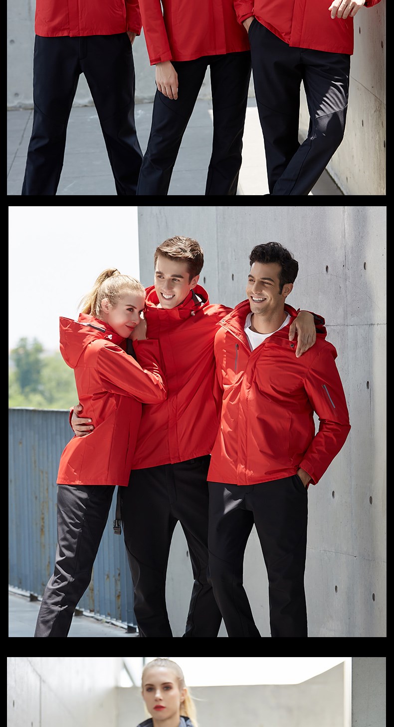 冲锋衣工作服定制三合一防风保暖外套男女工装团队服印字刺绣logo(图18)