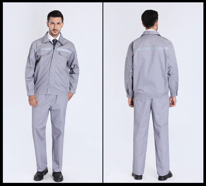 园林绿化工作服套装男士春秋反光条环卫服工程服定制反光条劳保服(图13)