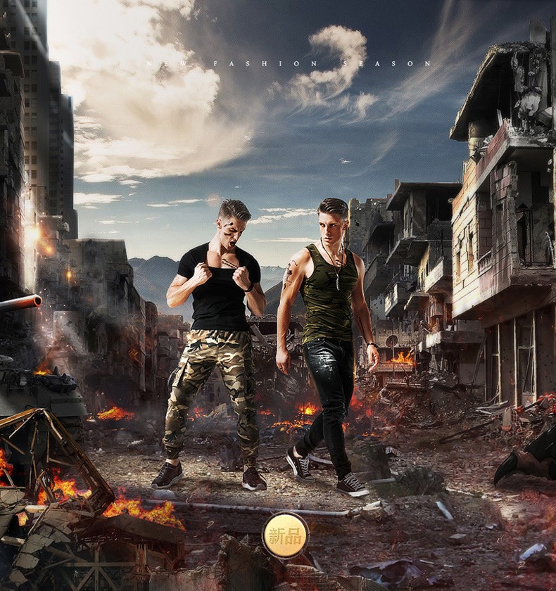 1575170313371433.jpg 夏季工字背心男运动透气速干跑步篮球训练高弹紧身无袖t恤健身衣(图1)