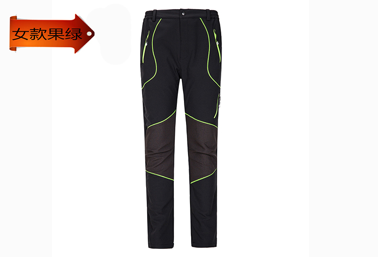 冲锋裤男加绒加厚防水防寒冬季户外宽松大码弹力小脚迷彩冲锋裤女(图30)