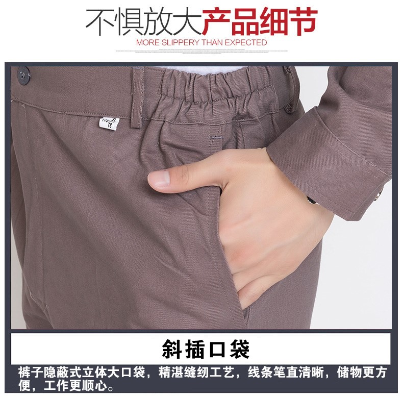 秋冬季纯棉工作服套装男电焊工厂车间维修汽修服劳保服定制上衣(图15)